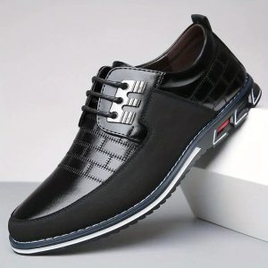 Men's Formal Italian Wedding Corporate Brogue Shoes Lace Up Black